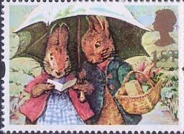 Greetings Stamps Giving 1st Stamp 1993 Peter Rabbit And Mrs Rabbit The Tale Of Peter Rabbit Beatrix Potter Illustrations Beatrix Potter Stamp