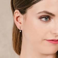 MARINA PEARL GOLDEN EARRING top