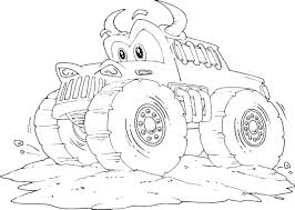 Car in highway coloring page. Online Coloring Pages Coloring Page Big Car Machine Coloring Books For Children