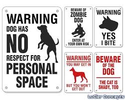Funny Beware Of Dog Sign 7 X 10 Aluminum Warning Etsy In 2021 Beware Of Dog Dog Signs Funny Warning Signs