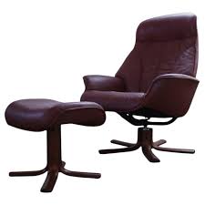 norwegian recliner and ottoman by hjellegjerde mobler scandinavian recliner chairs recliner chair lounge chair