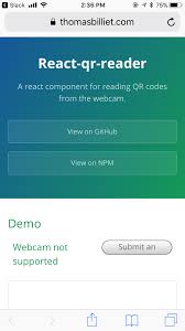 Ios 11 Safari Novideoinputdeviceserror Issue 61 Jodusnodus React Qr Reader Github