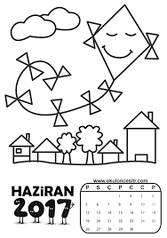 Haziran Gif 595 846 Piksel Boyama Sayfalari Okul Okul Oncesi