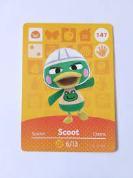 Animal Crossing Amiibo Card Scoot 147 Mercari Animal Crossing Amiibo Cards Animal Crossing Villagers Animal Crossing