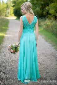 2016 Cheap Country Turquoise Mint Bridesmaid Dresses Illusion Neck Lace Beaded Top C Country Bridesmaid Dresses Chiffon Lace Dress Turquoise Bridesmaid Dresses