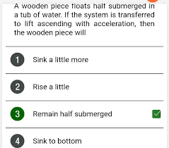 an object float or sink when placed