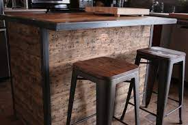 ilot central sur mesure cuisine bois table design bois chaise cuisine