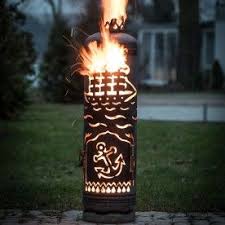 Feuerstelle Schiff Hergestellt Aus Einer Gasflasche Jmfeuer Feuerstelle Feuerkorb Feuer