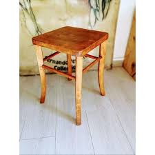 old upcycling com table d appoint table tabouret