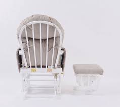 Choose from top brands like polywood and berlin gardens. Habebe Glider Chair Stool White Wood Grey Washable Covers Brake System Mums 2 Bmums 2 B