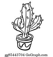 Realistic cactus drawing black and white cactaceae drawing silhouette watercolor cactus transparent black and white cactus sticker tenstickers. Black And White Cactus Clip Art Royalty Free Gograph