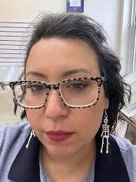 Earring post with gold and silver jewelry