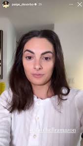 Paige DeSorbo's Silver Area Top at New York Fashion Week: Photo