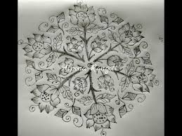 Easy Flower Kolam Alpona Mugullu Rangoli Design 21 11 Interlaced Dot You Simple Rangoli Border Designs Rangoli Designs With Dots Rangoli Border Designs