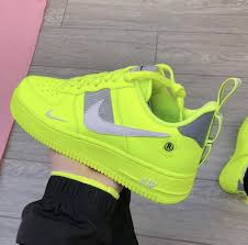 Black And Lime Green Air Force 1 Nike Air Force 1 Utility Lv8 Volt Xclusivejay Neon Nike Shoes Sneakers Fashion Best Sneakers