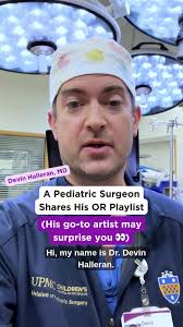 You may not know it, but many surgeons play music in the operating room to  keep the staff upbeat and help everyone in the room focus. 🩺♫ Devin  Halleran, MD, shares his go-to artist.