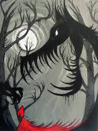 Little red riding hood, big bad wolf, wolf, child, dark, trees, murder, fairy tails, death, horror, perfection, red, popping, rain. Okay That S Just Cool Rotkappchen Und Der Wolf Grosser Boser Wolf Illustration