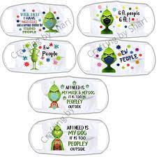 Grinch Mask Bundle Images Set 1 Etsy Grinch Mask Easy Face Mask Diy Mask Images