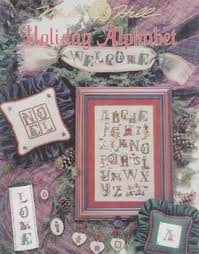 holiday alphabet cross stitch chart