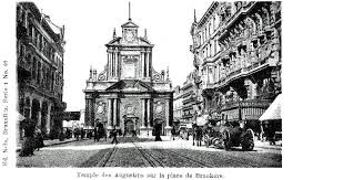 Bruxelles Eglise Des Augustins Sur La Place De Brouckere 1890 Belgie