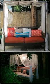 Remove the cords and wire it over the the poles will make it possible to get the vines to the canopy without interfering with the motion of the. 80 Brilliant Diy Backyard Furniture Ideas That Will Give Your Outdoors Character Diy Crafts