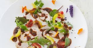 Carpaccio Vom Spanferkel Mit Balsamico Und Essbare Rezept In 2020 Rezepte Lebensmittel Essen Rezepte Mit Pilzen