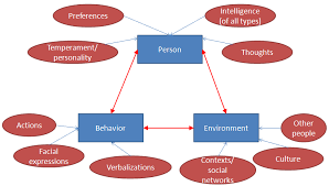 Bandura S Triadic Reciprocal Determinism Repinned By Www Betterlifetransitions Com Educational Psychology Behavior Change Theory Social Work