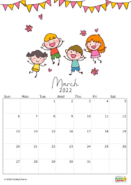 2022 Calendar Thats Printable Kids Monthly Snapshots Kiddycharts Com