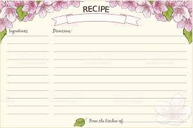 Model Comp Card Template Recipe Cards Template Card Template Printable Recipe Cards