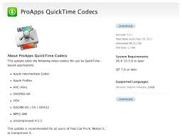 Download Proapps Quicktime Codecs 1 0 1