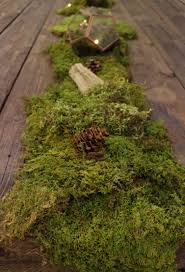 Styled Shoot Woodsy Table Runner Place Card Display Table Runners Wedding Moss Centerpieces Table Runner Diy