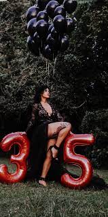 The most common 30th birthday ideas material is metal. 35th Birthday Photoshoot 21st Birthday Photoshoot Cute Birthday Pictures Birthday Woman