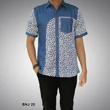 Desain Kemeja Batik Pria Kombinasi Kain Polos Lengan Panjang Dan Pendek Eksklusif Jallosi Model Baju Pria Pakaian Pria Model Pakaian Pria