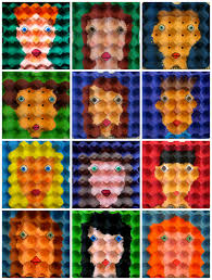 Resultado de imagem para oficina de arte com caixa de OVOS