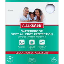 Allerease Soft Terry King Allergy Protection Waterproof Zippered Mattress Protector Walmart Com Allergy Protection Mattress Protector Waterproof Mattress Cover