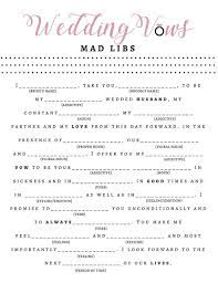 Bridal Shower Game Wedding Vow Mad Libs Etsy In 2021 Fun Bridal Shower Games Wedding Mad Libs Wedding Vows