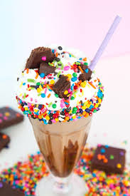 Cosmic Brownie Milkshake Recipe Brownie Milkshake Recipes Milkshake Recipes Cosmic Brownies