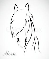 Drucken Pferde Silhouette Malen Und Zeichnen Tiere Malen
