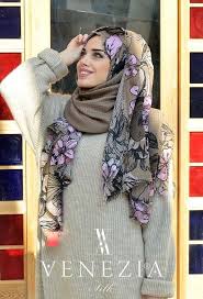 Venezia Silk Cicek Desenli Sal Modelleri Moda Stilleri Sal Cicek