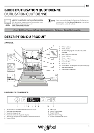 Le panier inférieur se met à la hauteur du panier supérieur facilitant le chargement et déchargement. Whirlpool Wic 3b 26 User Guide Manualzz