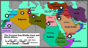 This Map Shows Iran And Its Surrounding Countries It Shows The Gulf Nations Which Is In Great Conflict With Iran Due To Its Nuclear Egypt Map North Africa Map