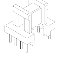 EE10, Horizontal, 4+4 Pins, 1 section - Transformer ...