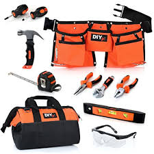 Black And Decker Toy Tool Set Walmart My First Tool Set By Diyjr Real Tool Set For Kids Steel Https Www Amazon Com Dp B077pys1jm Ref Cm Sw R Pi Dp U X G8ngcbvsb Girl Tools Tool Bag Kids Bags