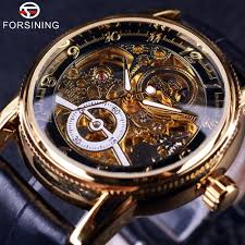 Voor deze new old stock horloges is een speciale vitrine ingericht in onze winkel. Forsining Royal Carving Skeleton Watch For Men Free Shipping Watches Relogios De Luxo Masculinos Relogios Relogios De Luxo