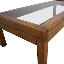 The online furniture showroom brought to you by oakfurnituresuperstore.co.uk. 84 Off Mid Century Glass Topped Oak Coffee Table Tables