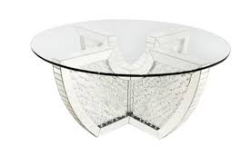 Antique brass medium square glass coffee table with shelf China Modern New Style Unique Mdf Crystal Round Mirrored Coffee Table China Coffee Table Tea Table