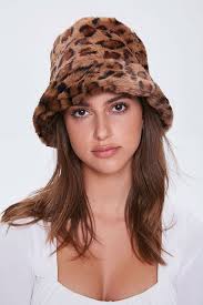 Faux Fur Leopard Print Bucket Hat Forever 21 Faux Fur Hat Forever 21 Hats Leopard Hat Outfit