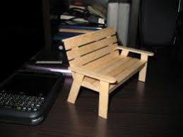 My Hobby Craft Miniature Park Benches For Dolls Popsicle Stick Crafts For Kids Popsicle Crafts Craft Stick Crafts