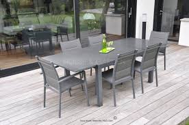 Jardin dans la table en bois d'acacia luke 200x190xh76. Aluminium Soldes Table De Jardin Novocom Top