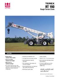 Terex Rt 190 Specifications Cranemarket